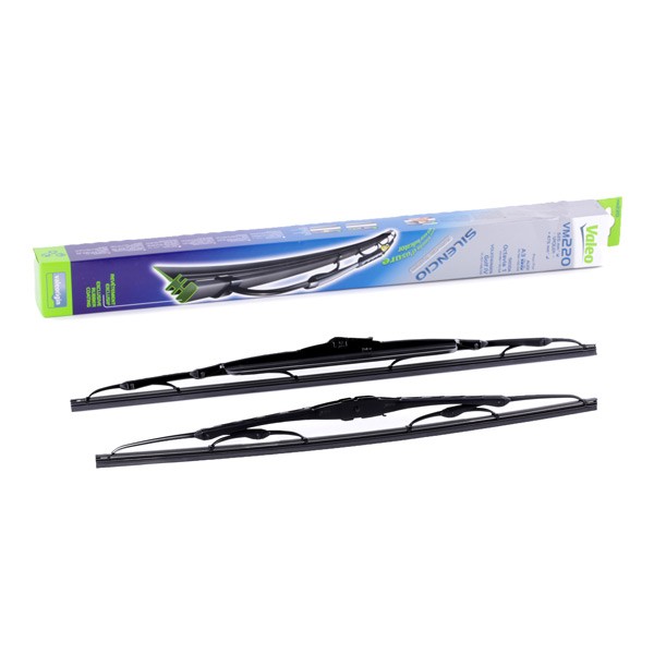 VALEO SILENCIO PERFORMANCE, SILENCIO CONVENTIONAL SET 574290 Wiper blade 525, 475 mm Front, Standard, with spoiler, arched, for left-hand/right-hand drive vehicles