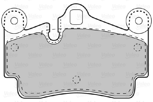 VALEO Brake pad kit 598770