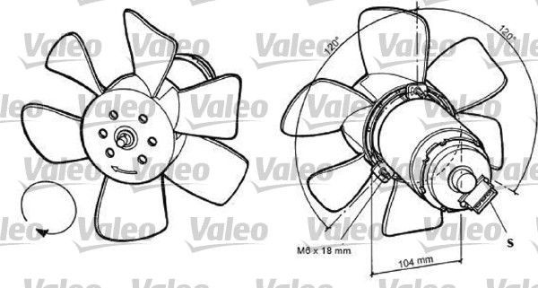 Great value for money - VALEO Fan, radiator 696031