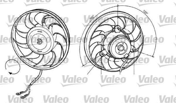 Great value for money - VALEO Fan, radiator 696036