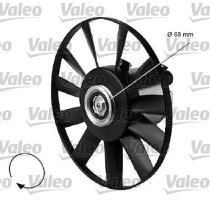 Seat TOLEDO Radiator cooling fan 1092130 VALEO 696067 online buy