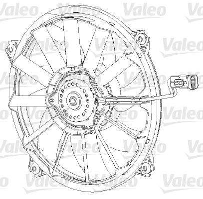VALEO 696091 Fan, radiator 1253K2