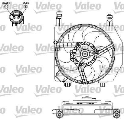 Ford PUMA Fan, radiator VALEO 696159 cheap
