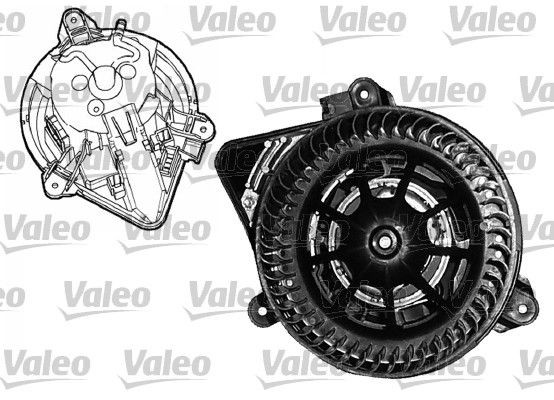 698045 VALEO Heater blower motor PEUGEOT for left-hand drive vehicles