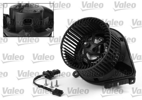 VALEO for vehicles with air conditioning, for right-hand drive vehicles Blower motor 698384 buy