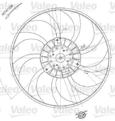 VALEO 698412 Cooling fan OPEL MOVANO 2008 price