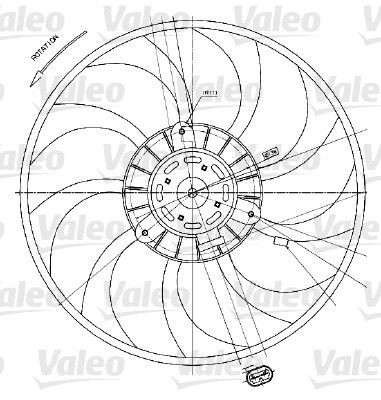 Great value for money - VALEO Fan, radiator 698424