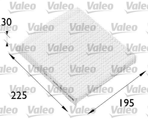 VALEO CLIMFILTER COMFORT Particulate Filter, 225 mm x 195 mm x 30 mm Width: 195mm, Height: 30mm, Length: 225mm Cabin filter 698512 buy