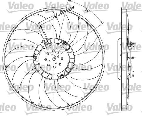 VALEO Cooling fan AUDI A6 C5 Avant (4B5) new 698610