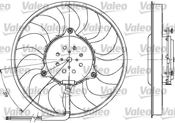Great value for money - VALEO Fan, radiator 698612