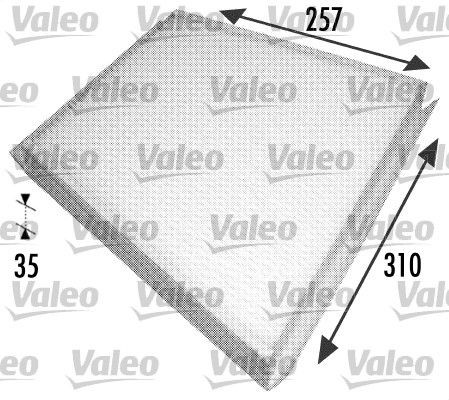VALEO CLIMFILTER COMFORT Particulate Filter, 316 mm x 259 mm x 35 mm Width: 259mm, Height: 35mm, Length: 316mm Cabin filter 698702 buy