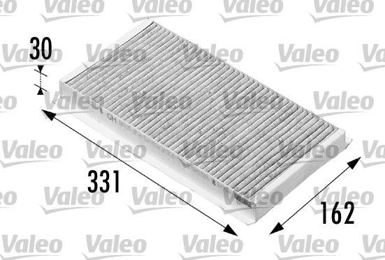 VALEO CLIMFILTER PROTECT Activated Carbon Filter, 331 mm x 162 mm x 30 mm Width: 162mm, Height: 30mm, Length: 331mm Cabin filter 698710 buy