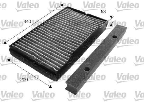 VALEO CLIMFILTER PROTECT Activated Carbon Filter, 340 mm x 200 mm x 53 mm Width: 200mm, Height: 53mm, Length: 340mm Cabin filter 698723 buy