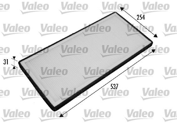 VALEO CLIMFILTER COMFORT Particulate Filter, 535 mm x 238 mm x 31 mm Width: 238mm, Height: 31mm, Length: 535mm Cabin filter 698775 buy