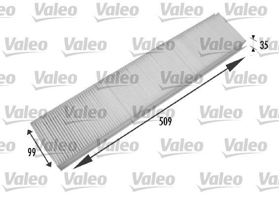 VALEO CLIMFILTER COMFORT 698779 Filtro, aria abitacolo Filtro particellare, 510 mm x 98 mm x 35 mm