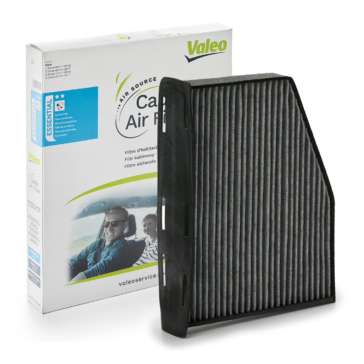 VALEO 698801 Air conditioner filter Activated Carbon Filter, 279 mm x 216 mm x 57 mm
