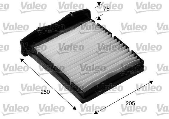 VALEO CLIMFILTER COMFORT 698817 Pollen filter Particulate Filter, 240 mm x 215 mm x 73 mm