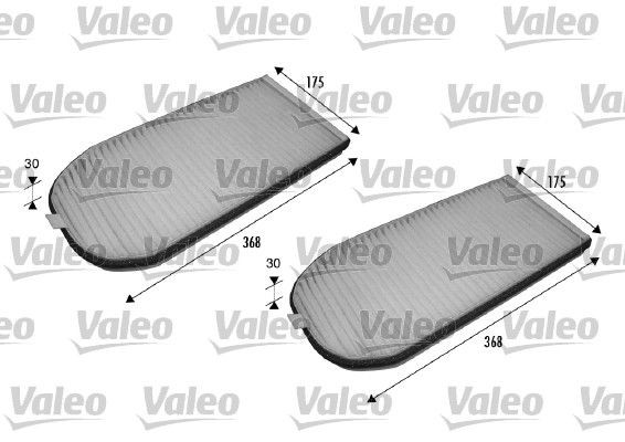 VALEO CLIMFILTER COMFORT Particulate Filter, 366 mm Length: 366mm Cabin filter 698838 buy