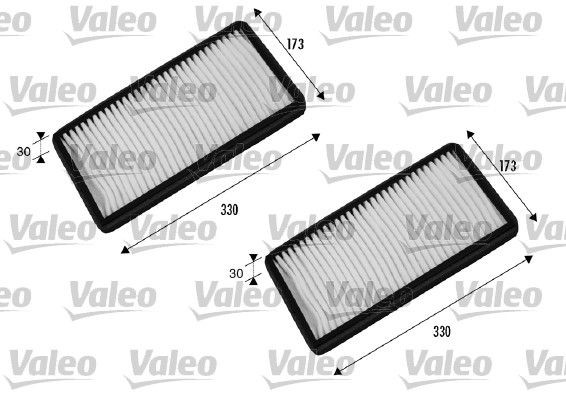 VALEO CLIMFILTER COMFORT Particulate Filter, 324, 330 mm x 173 mm x 30 mm Width: 173mm, Height: 30mm, Length: 324, 330mm Cabin filter 698856 buy