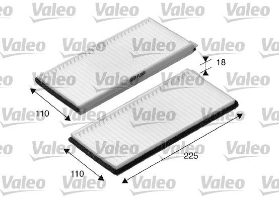 VALEO CLIMFILTER COMFORT Particulate Filter, 213, 225 mm x 108 mm x 17 mm Width: 108mm, Height: 17mm, Length: 213, 225mm Cabin filter 698894 buy