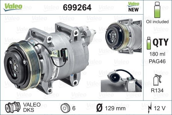 VALEO 699264 Klimakompressor günstig in Online Shop