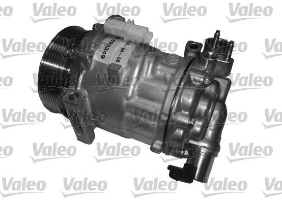 VALEO NEW ORIGINAL PART SD7C161304, 12V, PAG 46, R 134a, with PAG compressor oil Belt Pulley Ø: 119mm, Number of grooves: 2 AC compressor 699349 buy