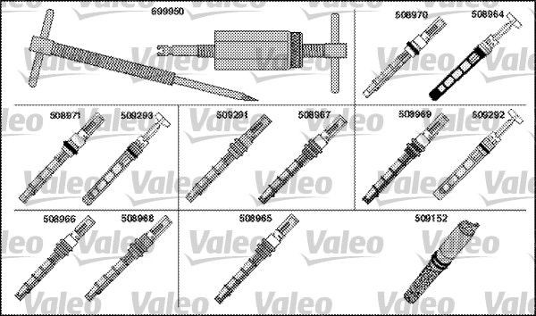 Volkswagen PASSAT Expansion valve air conditioning 1093787 VALEO 699930 online buy