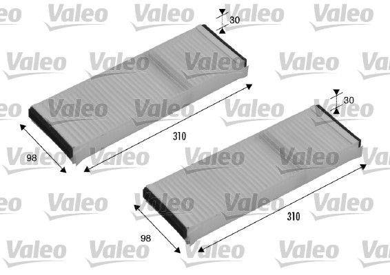 VALEO CLIMFILTER COMFORT Particulate Filter, 309, 310 mm x 99 mm x 30 mm Width: 99mm, Height: 30mm, Length: 309, 310mm Cabin filter 715500 buy