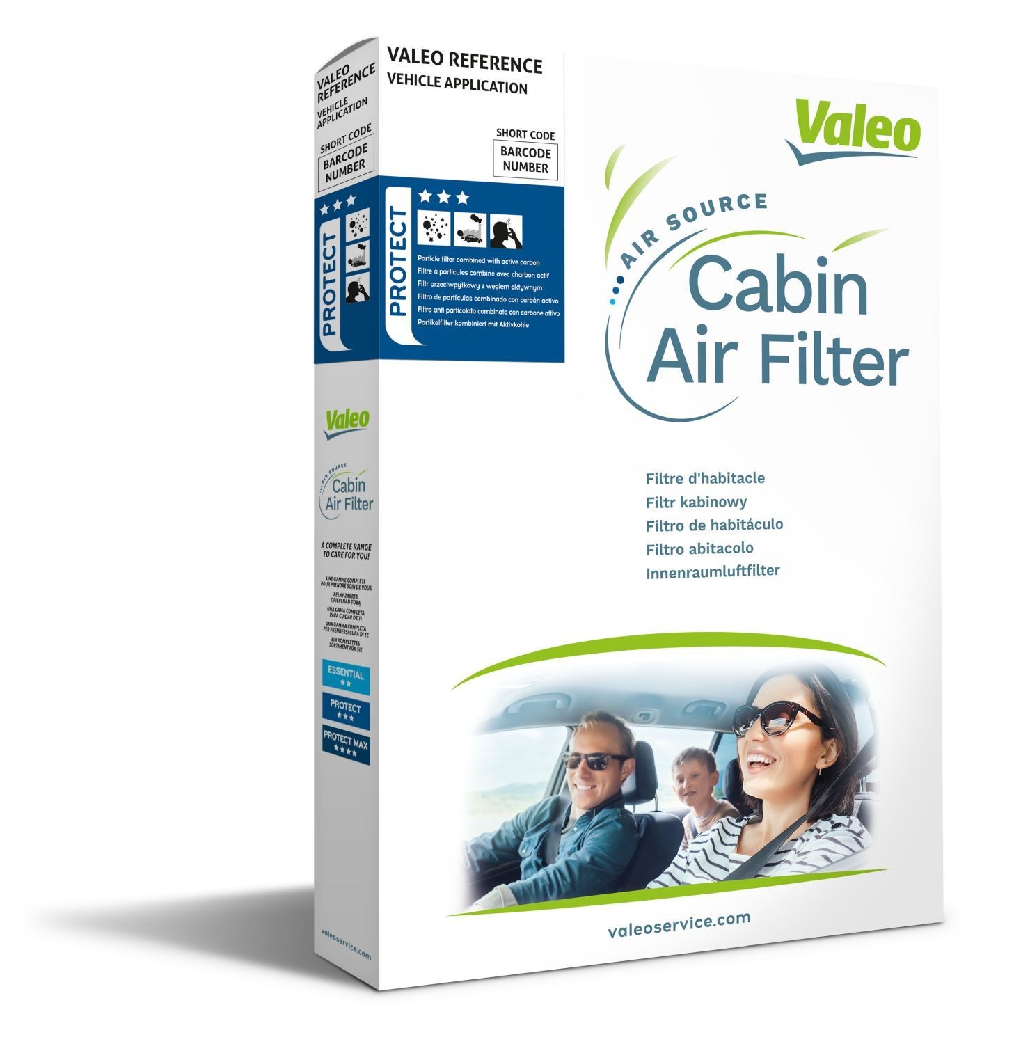 VALEO CLIMFILTER PROTECT 715519 Pollen filter Activated Carbon Filter, 269 mm x 155 mm x 31 mm