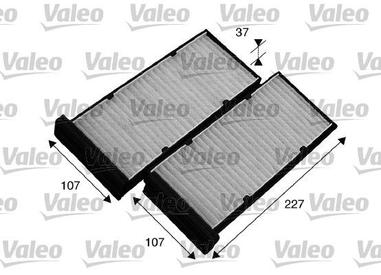 VALEO CLIMFILTER COMFORT Particulate Filter, 227 mm x 100 mm x 37 mm Width: 100mm, Height: 37mm, Length: 227mm Cabin filter 715548 buy
