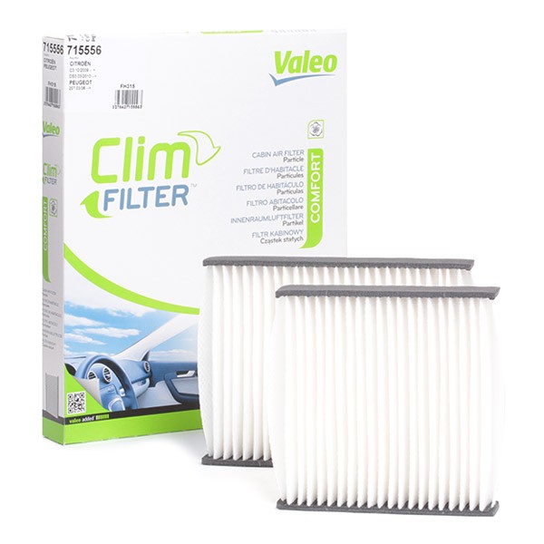 VALEO CLIMFILTER COMFORT 715556 Pollen filter Particulate Filter, 200 mm