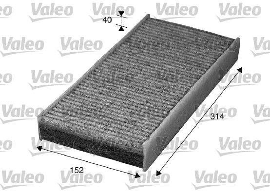 715570 Air con filter 715570 VALEO Particulate Filter, 313 mm x 148 mm x 40 mm