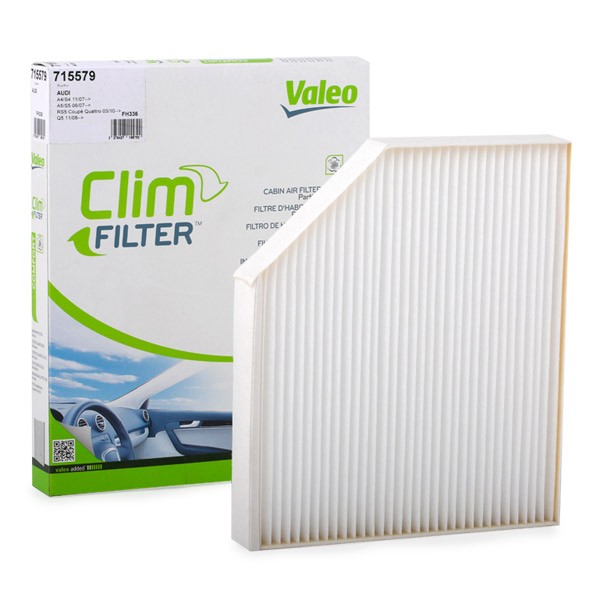715579 VALEO Pollen filter AUDI Particulate Filter, 279 mm x 239 mm x 36 mm