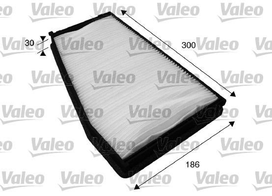 VALEO CLIMFILTER COMFORT 715587 Pollen filter Particulate Filter, 288 mm x 177 mm x 30 mm
