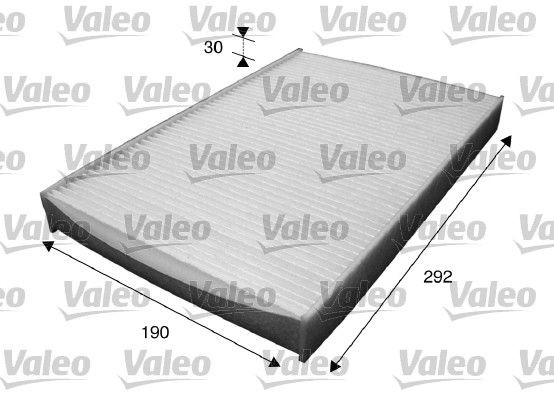 715595 Air con filter 715595 VALEO Particulate Filter, 291 mm x 192 mm x 30 mm