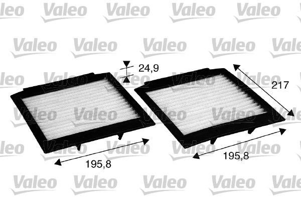 VALEO CLIMFILTER COMFORT Particulate Filter, 227 mm Length: 227mm Cabin filter 715598 buy
