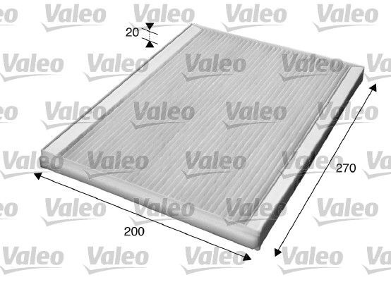 VALEO CLIMFILTER COMFORT Particulate Filter, 270 mm x 202 mm x 20 mm Width: 202mm, Height: 20mm, Length: 270mm Cabin filter 715609 buy