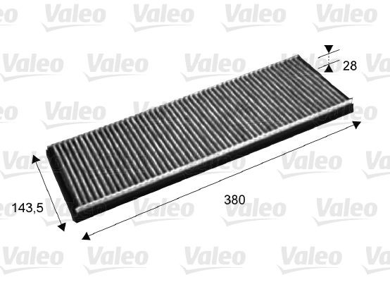 VALEO CLIMFILTER PROTECT 715632 Pollen filter Activated Carbon Filter, 422 mm x 157 mm x 18 mm
