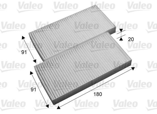 Jeep CHEROKEE Heater parts - Pollen filter VALEO 715696