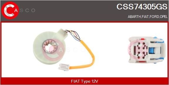 CASCO CSS74305GS Steering wheel position sensor Fiat Grande Punto 199 1.4 Natural Power 78 hp Petrol/Compressed Natural Gas (CNG) 2016 price
