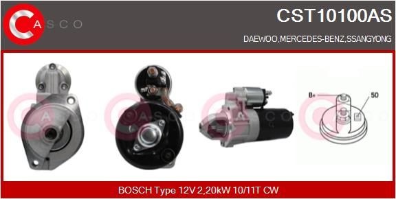 CASCO CST10100AS Starter motor 004 151 56 01