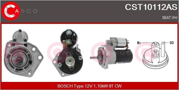 Volkswagen GOLF Starter motors 10953441 CASCO CST10112AS online buy