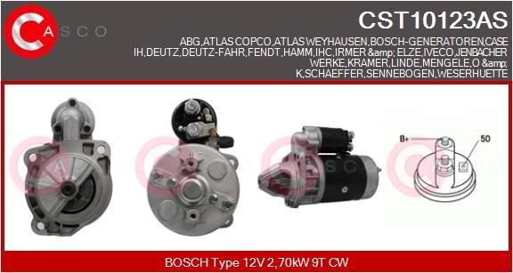 CASCO CST10123AS Starter motor 117-0052