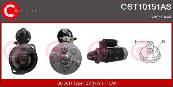 CASCO CST10151AS Anlasser für SCANIA 4 - series LKW in Original Qualität