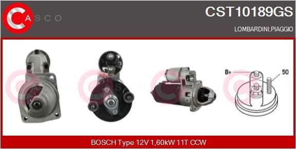 CASCO CST10189GS Starter motor 5840 206 0