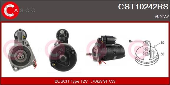 CASCO CST10242RS Starter motor 068 911 023 C