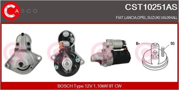 Original CASCO Starter motors CST10251AS for OPEL ASTRA