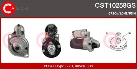 CASCO CST10258GS Starter motor 5840 209