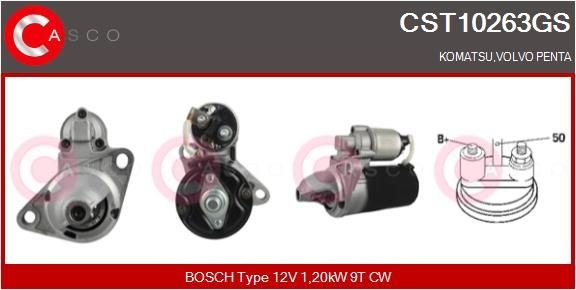 CASCO CST10263GS Starter motor 3801351