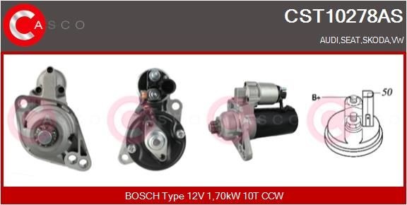 CASCO CST10278AS Starter motor VW experience and price